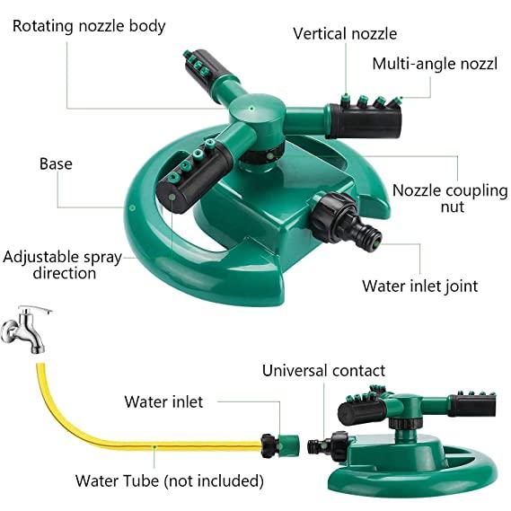 360° Water Saver Garden Sprinkler Head