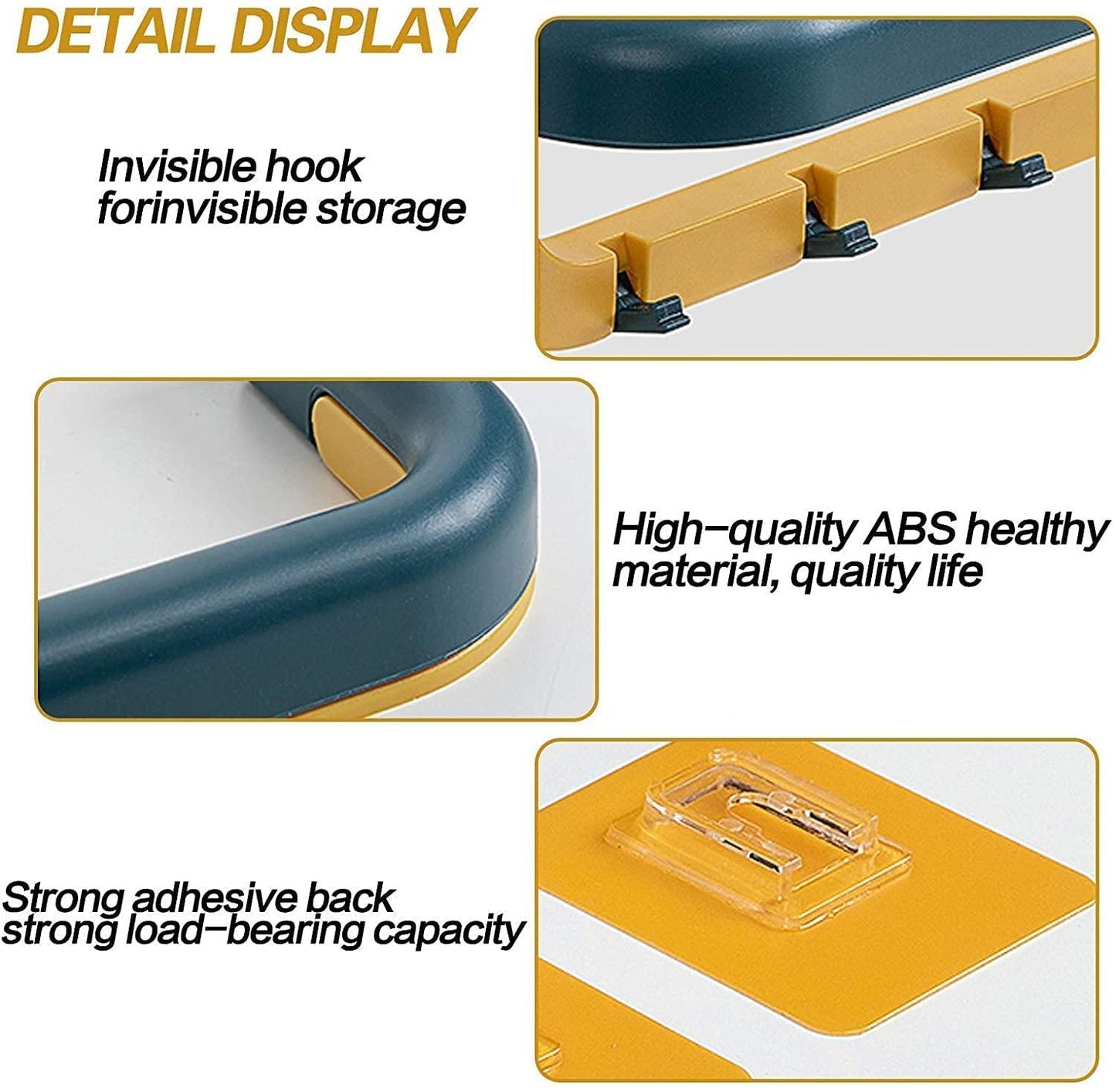 Double Layer Towel Rack with Hooks