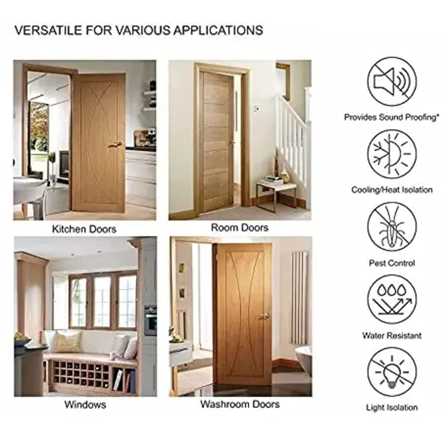 Door Draft Guard – Noise & Draft Blocker (Pack of 2)