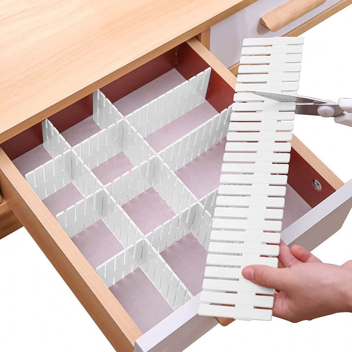 8-Piece Adjustable Drawer Organizer