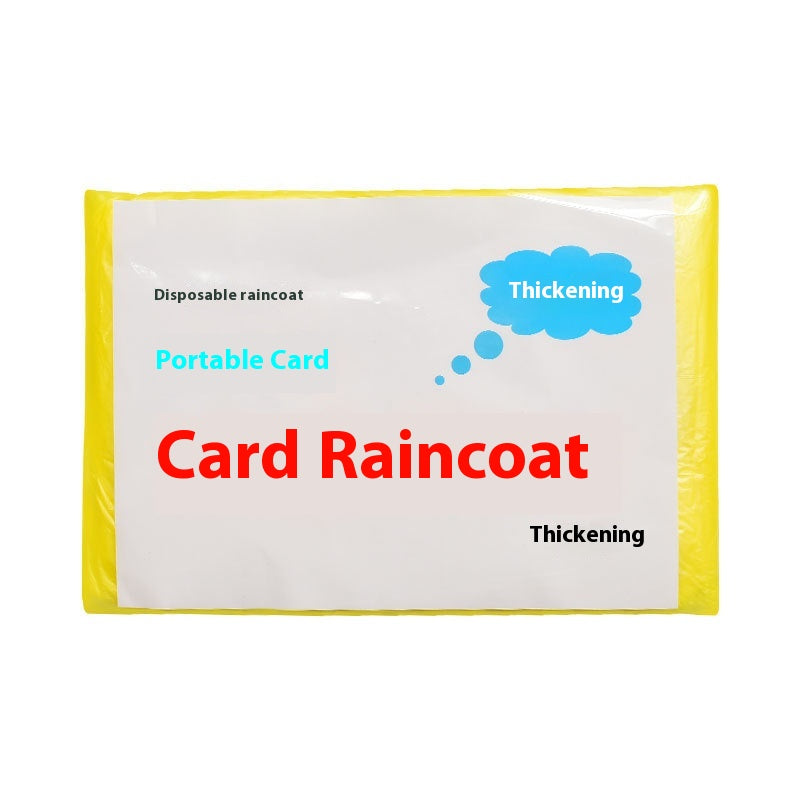 Fully Reusable Wallet Rain Card Rain Coat (Set of 5)