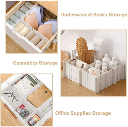 8-Piece Adjustable Drawer Organizer